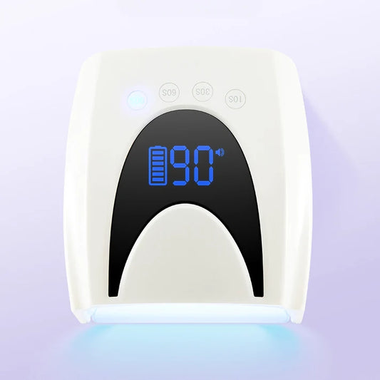 GV1139 Rechargeable UV LED Nail Lamp 72W – Cordless Portable Nail Dryer with 10S/30S/60S/90S Timer for Gel Polish & Nail Art