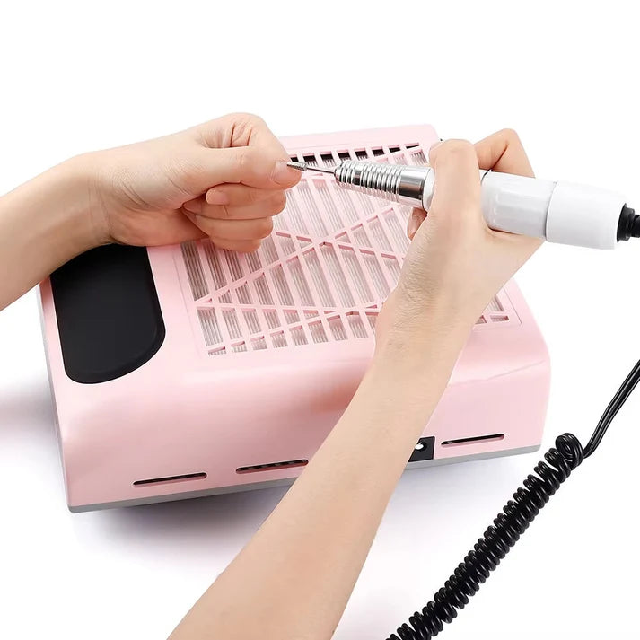 GV1205 Nail Dust Collector 858-8 – Professional Electric Nail Dust Extractor with Dust Filter Color May Vary