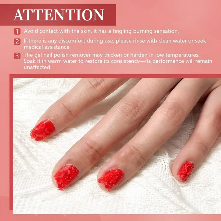 GV1128 THR3E STROKES Gel Nail Polish Remover 30ml, No Soaking or Wrapping Needed, Quick Gel Remover for Nails, Removes Polish in 3-5 Minutes
