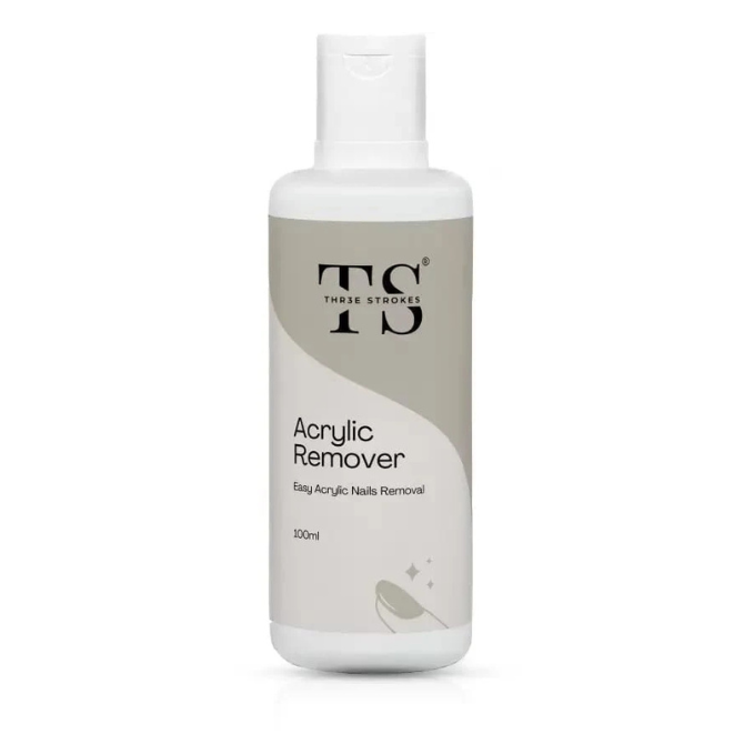 GV181 THR3E STROKES 100ml Acrylic Remover, Gel Nail Polish Remover for Nails Professional Removes Gel Nail Polish, Quick & Easy Polish Remover In few Minutes Don't Hurt Your Nails