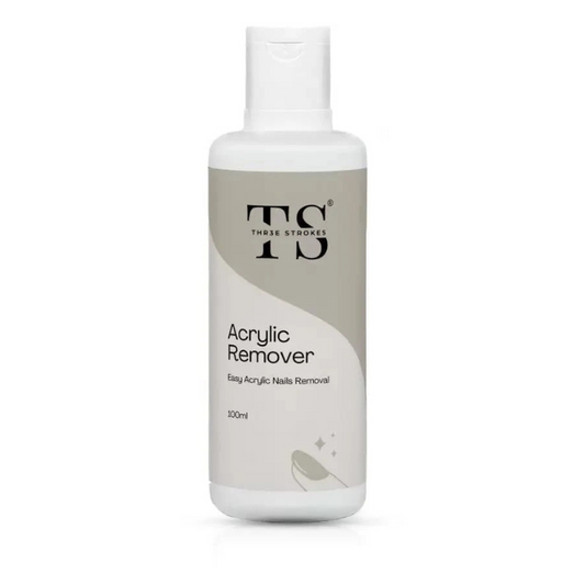 GV181 THR3E STROKES 100ml Acrylic Remover, Gel Nail Polish Remover for Nails Professional Removes Gel Nail Polish, Quick & Easy Polish Remover In few Minutes Don't Hurt Your Nails