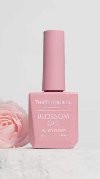 NP21 THR3E STROKES Nail Blooming Gel 15ml Clear Uv Led Blossom Gel Polish for Spreading Effect Marble Natural Stone Watercolor Floral Print Soak off Nail Gel Diy Nail Art Design Gift for Women