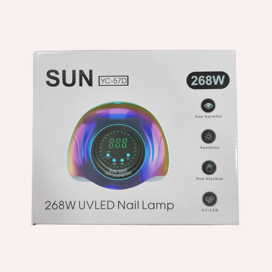 GV682 Sun YC-57D UV LED Nail Lamp 286W – Professional Nail Dryer with Smart Sensor & Multiple Timer Settings Color may Vary